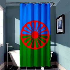 Gypsy Flag Shower Curtain 36  X 72  (stall)  by Valentinaart