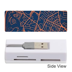 Virginia Map Art City Memory Card Reader (stick)  by Mariart