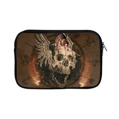 Awesome Creepy Skull With Rat And Wings Apple Ipad Mini Zipper Cases by FantasyWorld7