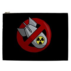 No Nuclear Weapons Cosmetic Bag (xxl)  by Valentinaart