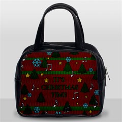 Ugly Christmas Sweater Classic Handbags (2 Sides) by Valentinaart