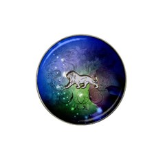 Wonderful Lion Silhouette On Dark Colorful Background Hat Clip Ball Marker (10 Pack) by FantasyWorld7