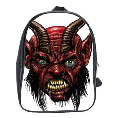 Krampus Devil Face School Bag (xl) by Celenk