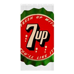 Fresh Up With  7 Up Bottle Cap Tin Metal Shower Curtain 36  X 72  (stall)  by Celenk