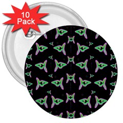 Fishes Talking About Love And Stuff 3  Buttons (10 Pack)  by pepitasart