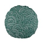 Design Art Wesley Fontes Standard 15  Premium Flano Round Cushions Back