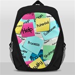 Stickies Post It List Business Backpack Bag Front