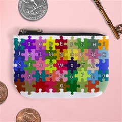 Puzzle Part Letters Abc Education Mini Coin Purses by Celenk