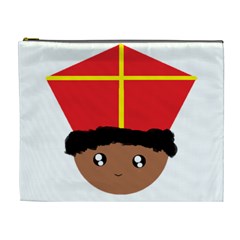 Cutieful Kids Art Funny Zwarte Piet Friend Of St  Nicholas Wearing His Miter Cosmetic Bag (xl) by yoursparklingshop