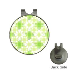 Intersecting Lines Pattern Hat Clips With Golf Markers by dflcprints