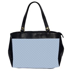 Powder Blue Stitched And Quilted Pattern Office Handbags (2 Sides)  by PodArtist