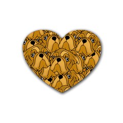 Bulldogge Heart Coaster (4 Pack)  by gasi