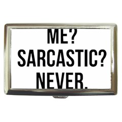 Me Sarcastic Never Cigarette Money Cases by FunnyShirtsAndStuff