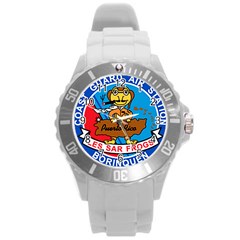 Coast Guard Air Station Borinquen Puerto Rico Round Plastic Sport Watch (l) by Bigfootshirtshop