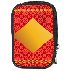 Christmas Card Pattern Background Compact Camera Cases by Celenk