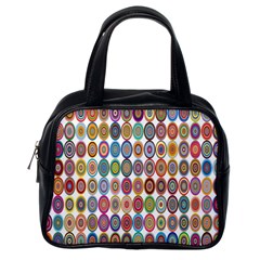 Decorative Ornamental Concentric Classic Handbags (one Side) by Celenk