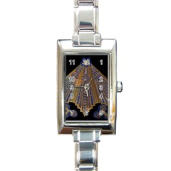 Deco Fan Rectangle Italian Charm Watch by DeneWestUK