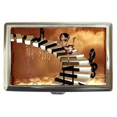 Cute Little Girl Dancing On A Piano Cigarette Money Cases by FantasyWorld7