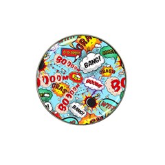 Comic Pattern Hat Clip Ball Marker by Bigfootshirtshop