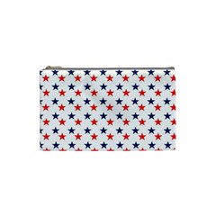 Patriotic Red White Blue Stars Usa Cosmetic Bag (small)  by Celenk