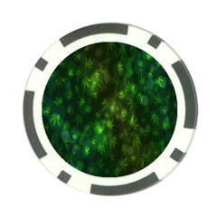 Bokeh Background Texture Marijuana Poker Chip Card Guard by Celenk