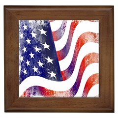 Usa Flag America American Framed Tiles by Celenk