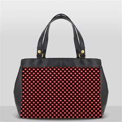 Sexy Red And Black Polka Dot Office Handbags by PodArtist