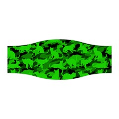 Bright Neon Green Catmouflage Stretchable Headband by PodArtist