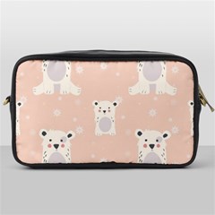 Cute Polar Bear Pattern Toiletries Bags by Bigfootshirtshop