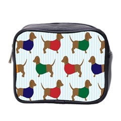 Dachshund Dog Cartoon Art Mini Toiletries Bag 2-side by Celenk