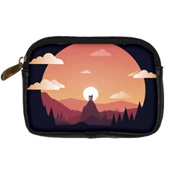 Design Art Hill Hut Landscape Digital Camera Cases by Celenk