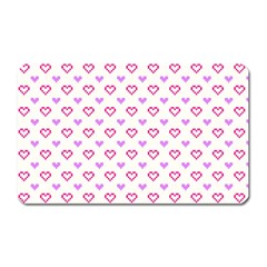 Pixel Hearts Magnet (rectangular) by jumpercat