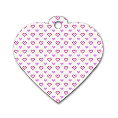 Pixel Hearts Dog Tag Heart (two Sides) by jumpercat