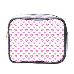 Pixel Hearts Mini Toiletries Bags by jumpercat