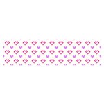 Pixel Hearts Satin Scarf (Oblong) Front