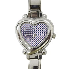 Kaleidoscope Tiles Heart Italian Charm Watch by jumpercat