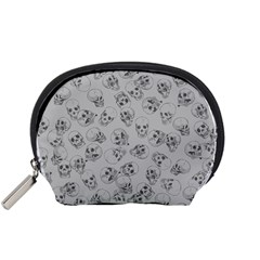 A Lot Of Skulls Grey Accessory Pouches (small)  by jumpercat