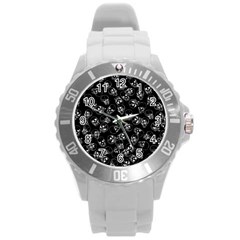 A Lot Of Skulls Black Round Plastic Sport Watch (l) by jumpercat