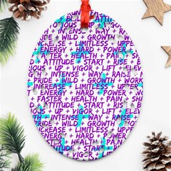 Hard Workout Ornament (oval Filigree) by jumpercat