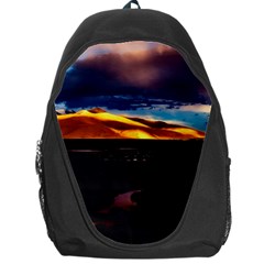 India Sunset Sky Clouds Mountains Backpack Bag by BangZart