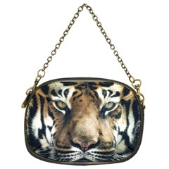 Tiger Bengal Stripes Eyes Close Chain Purses (two Sides)  by BangZart