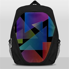 Triangle Gradient Abstract Geometry Backpack Bag by BangZart