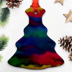 Watercolour Color Background Christmas Tree Ornament (two Sides) by BangZart