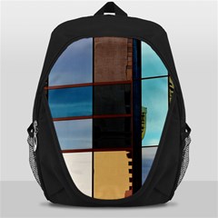 Glass Facade Colorful Architecture Backpack Bag by BangZart