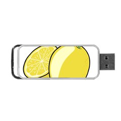 Lemon Fruit Green Yellow Citrus Portable Usb Flash (two Sides) by BangZart