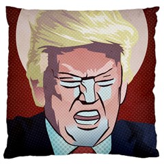 Donald Trump Pop Art President Usa Large Cushion Case (one Side) by BangZart