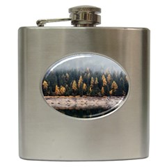 Trees Plants Nature Forests Lake Hip Flask (6 Oz) by BangZart