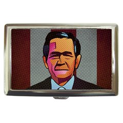 George W Bush Pop Art President Usa Cigarette Money Cases by BangZart