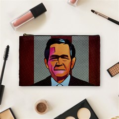 George W Bush Pop Art President Usa Cosmetic Bag (medium)  by BangZart