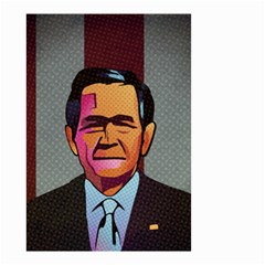 George W Bush Pop Art President Usa Small Garden Flag (two Sides) by BangZart